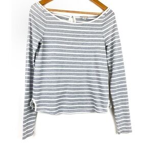 Postage Stamp striped long sleeve shirt